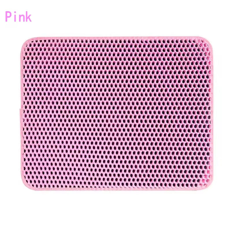 Cat Litter Mat Double Layer Pet Litter Box Waterproof Pet Mat Non-Slip Sand Cat Pad Washable Bed Mat Clean Pad Products